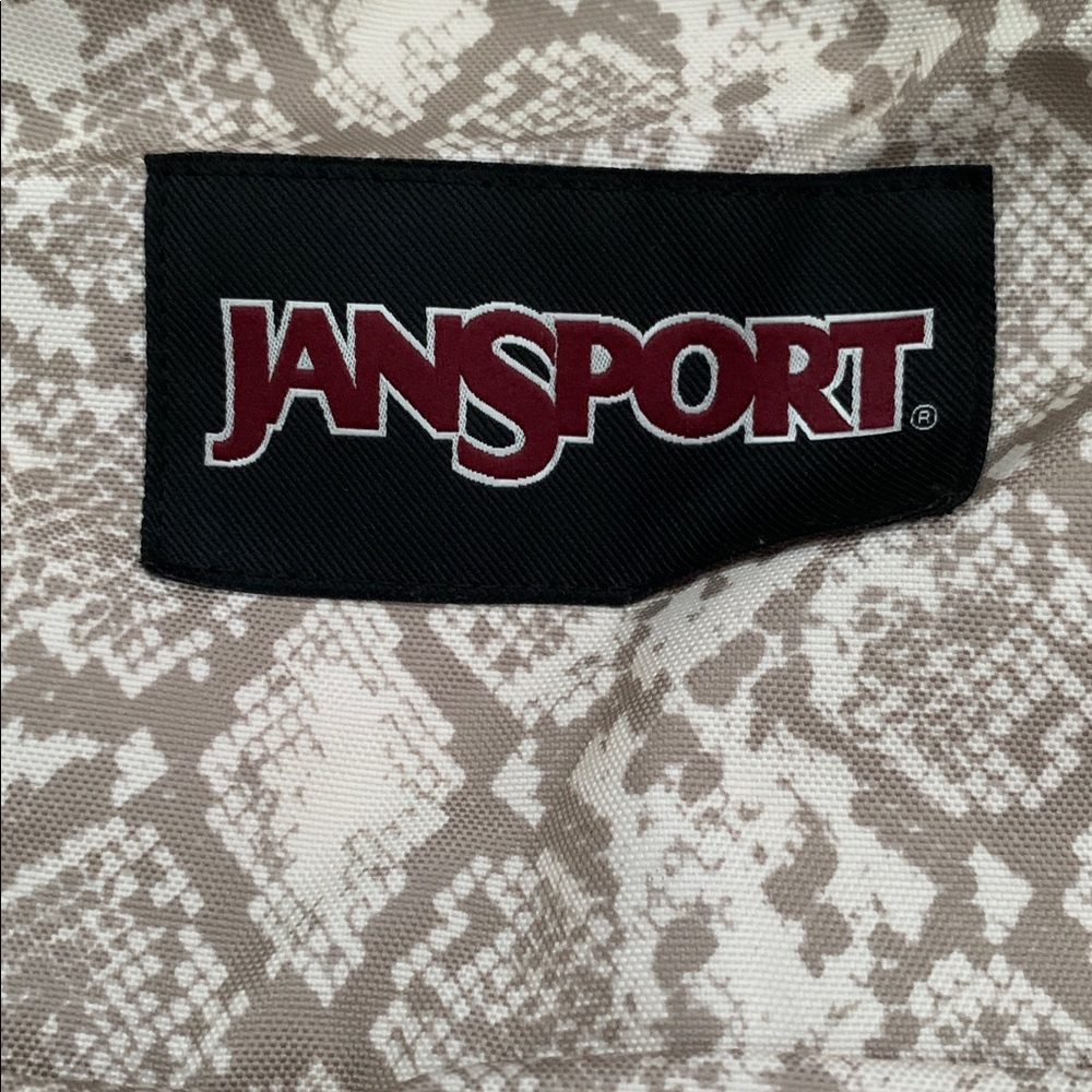 Jansport Beige Snake Pattern Backpack - image 3